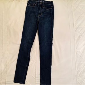 Hollister ultra high rise super skinny jeans sz 1